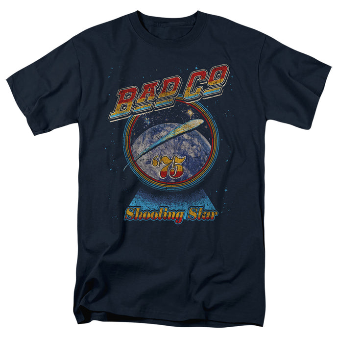 Bad Company Shooting Star Mens T Shirt Navy Blue