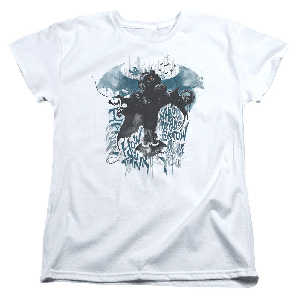 Batman Arkham Knight I Know Womens T Shirt White