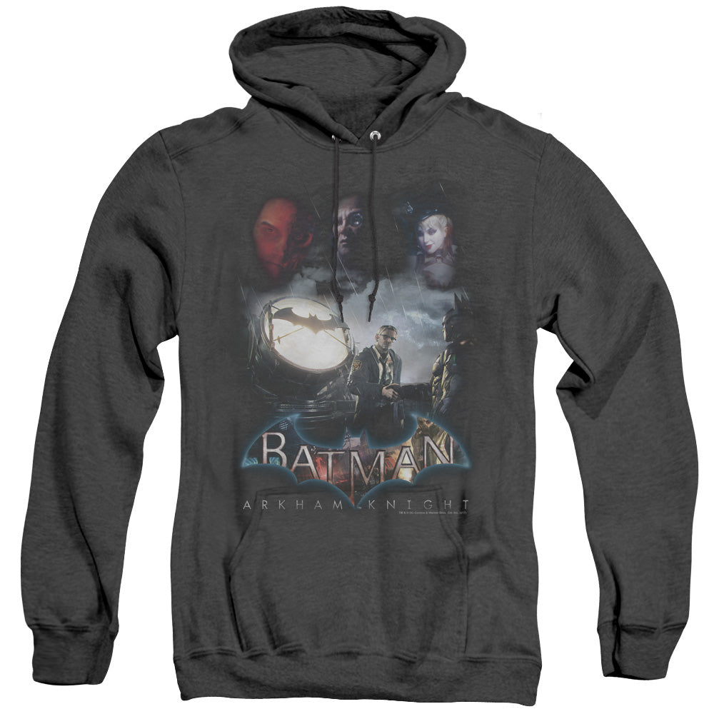 Batman Arkham Knight Villain Storm Heather Mens Hoodie Black