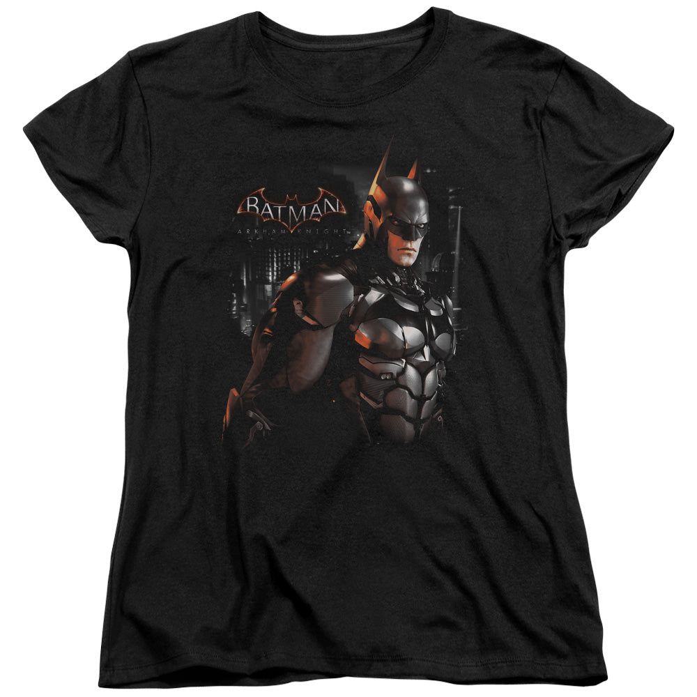 Batman Arkham Knight Dark Knight Womens T Shirt Black