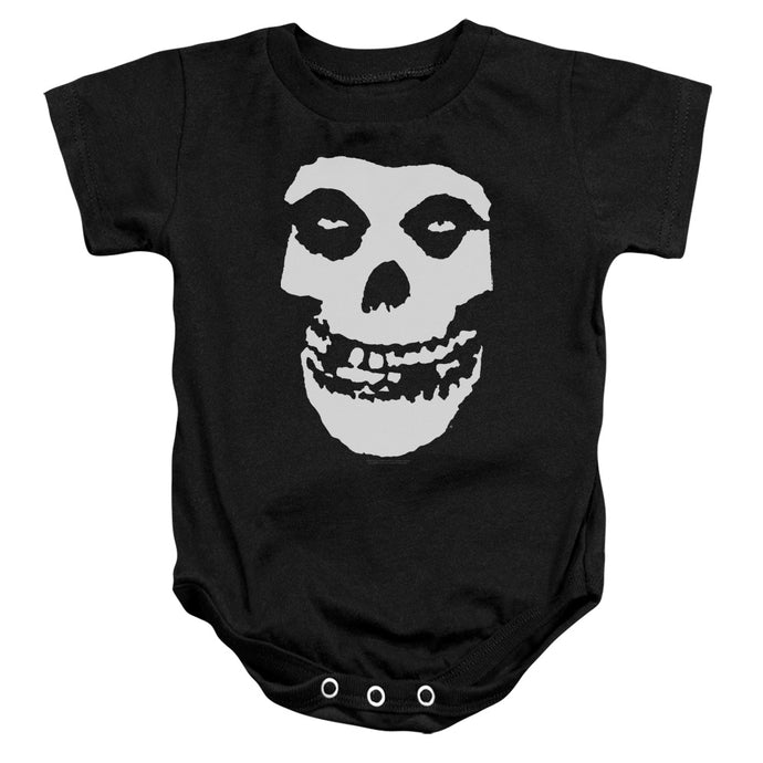 Misfits Fiend Skull Infant Baby Snapsuit Black