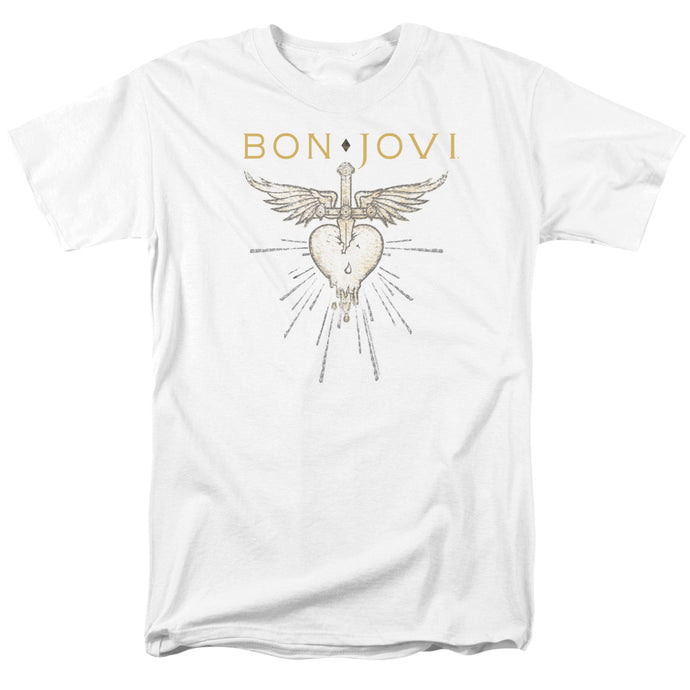 Bon Jovi Greatest Hits Mens T Shirt White
