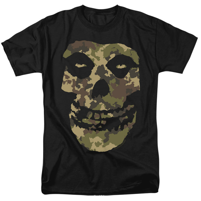 Misfits Camo Skull Mens T Shirt Black