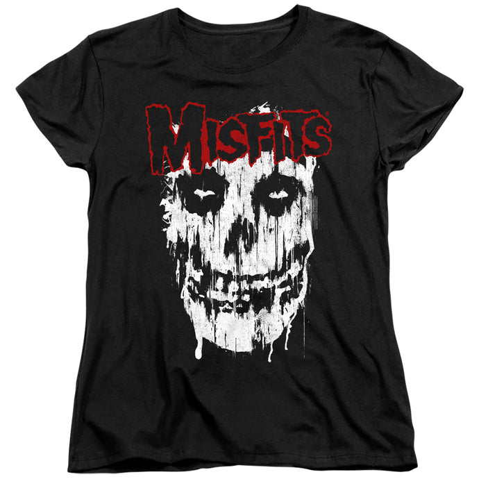 Misfits Splatter Womens T Shirt Black