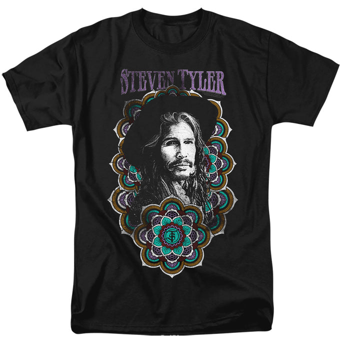 Steven Tyler Mandala Mens T Shirt Black