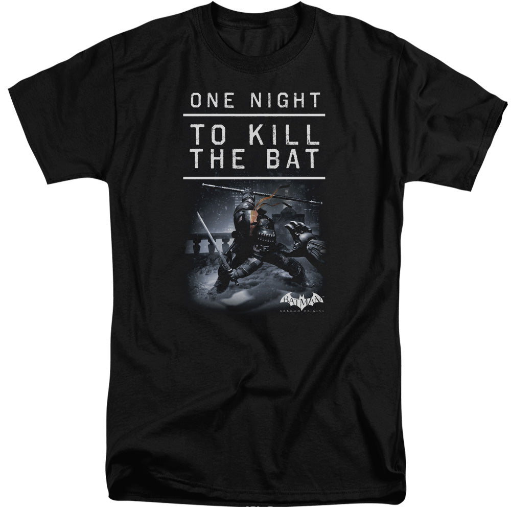 Batman Arkham Origins One Night Mens Tall T Shirt Black