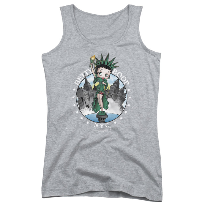 Betty Boop Nyc Womens Tank Top Shirt Athletic Heather