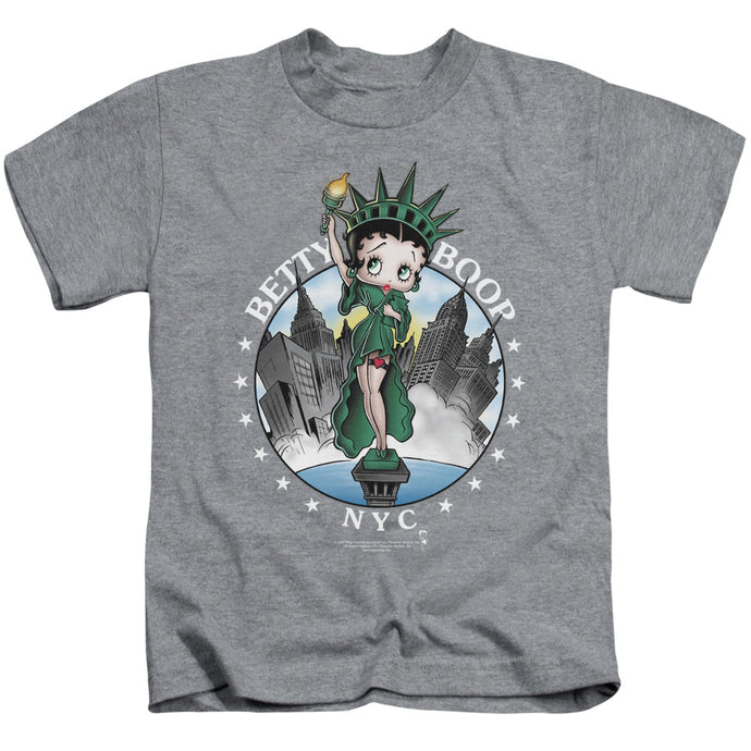 Betty Boop Nyc Juvenile Kids Youth T Shirt Athletic Heather