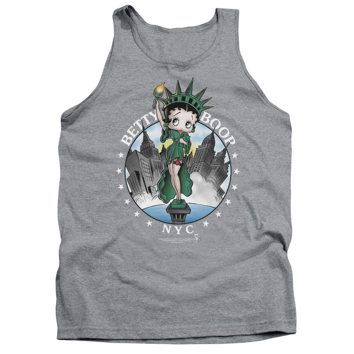 Betty Boop Nyc Mens Tank Top Shirt Athletic Heather