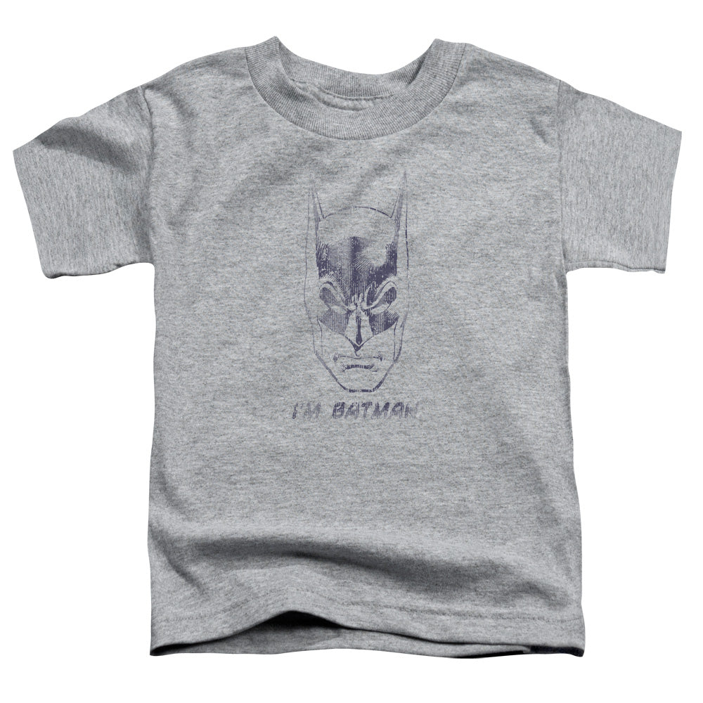 Batman Im Batman Toddler Kids Youth T Shirt Athletic Heather
