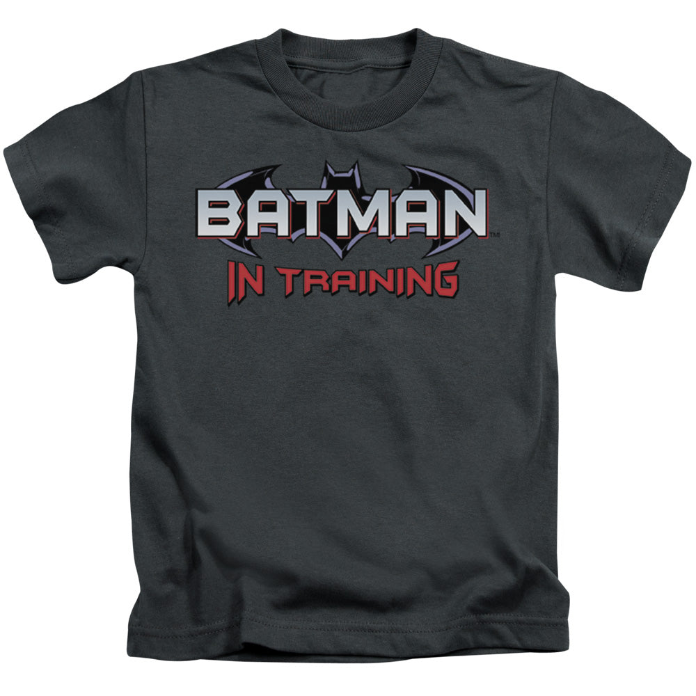 Batman Batman In Training Juvenile Kids Youth T Shirt Charcoal