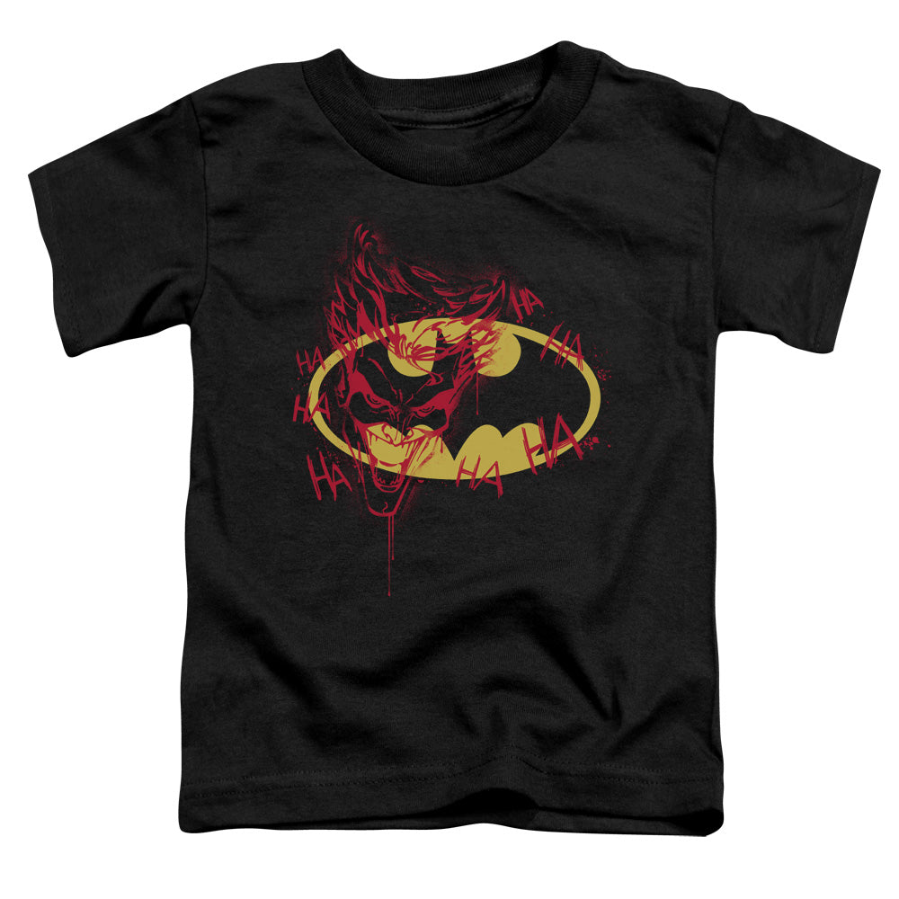 Batman Joker Graffiti Toddler Kids Youth T Shirt Black