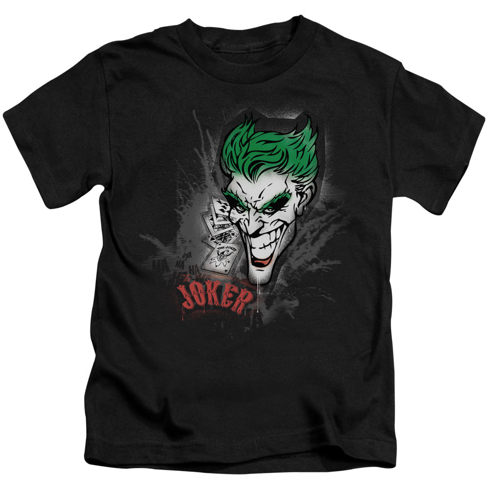 Batman Joker Sprays The City Juvenile Kids Youth T Shirt Black