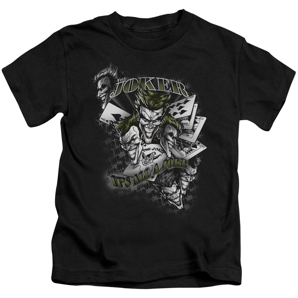 Batman Its All A Joke Juvenile Kids Youth T Shirt Black