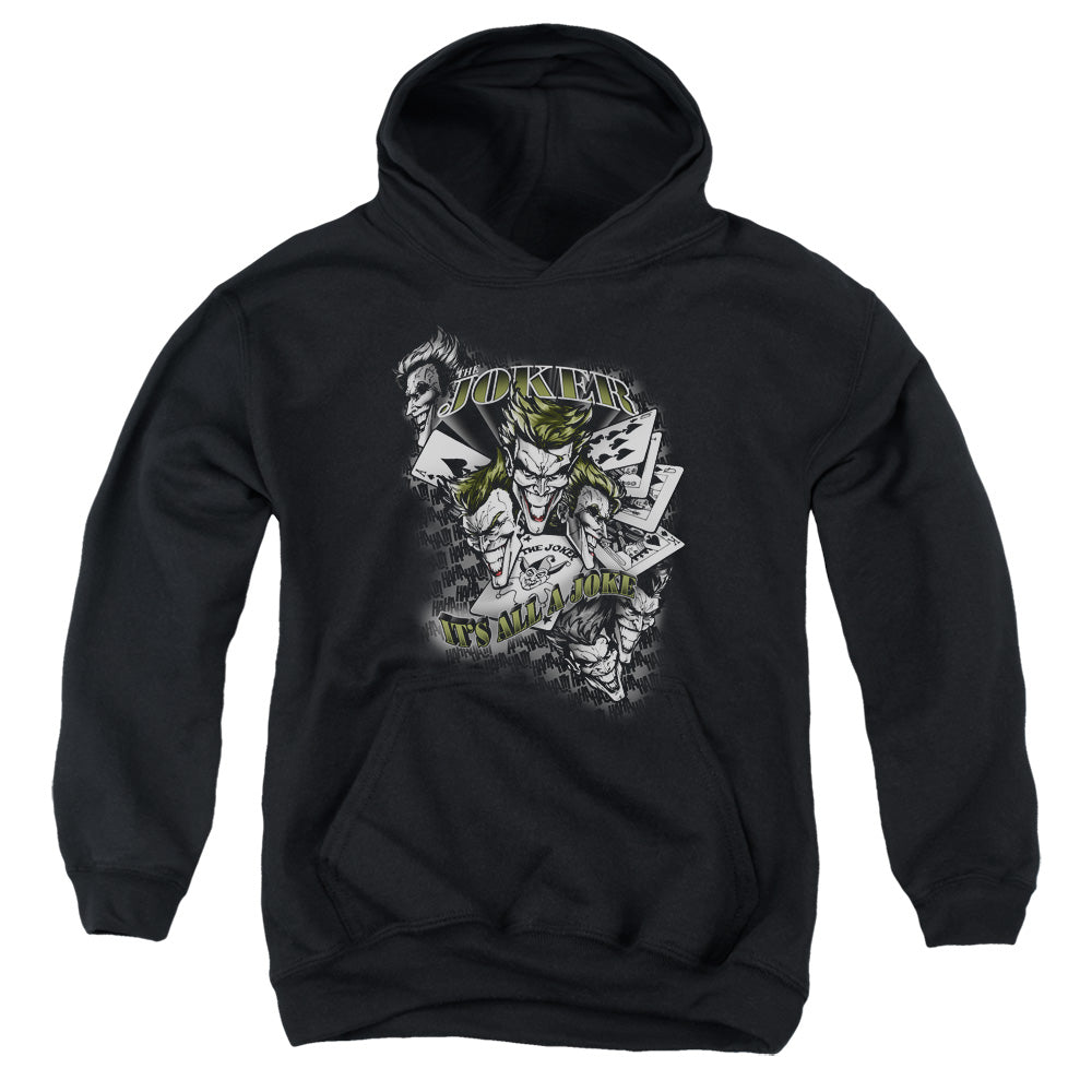 Batman Its All A Joke Kids Youth Hoodie Black