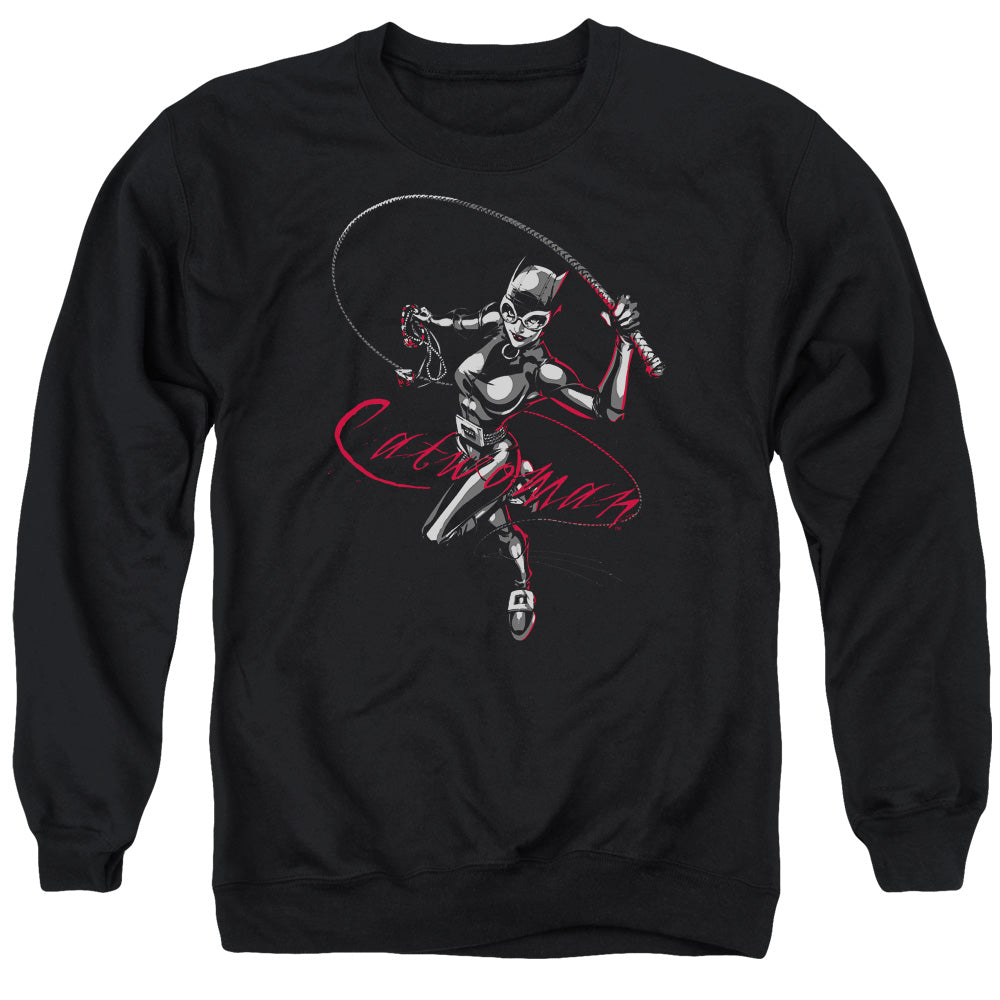 Batman Kiten With A Whip Mens Crewneck Sweatshirt Black