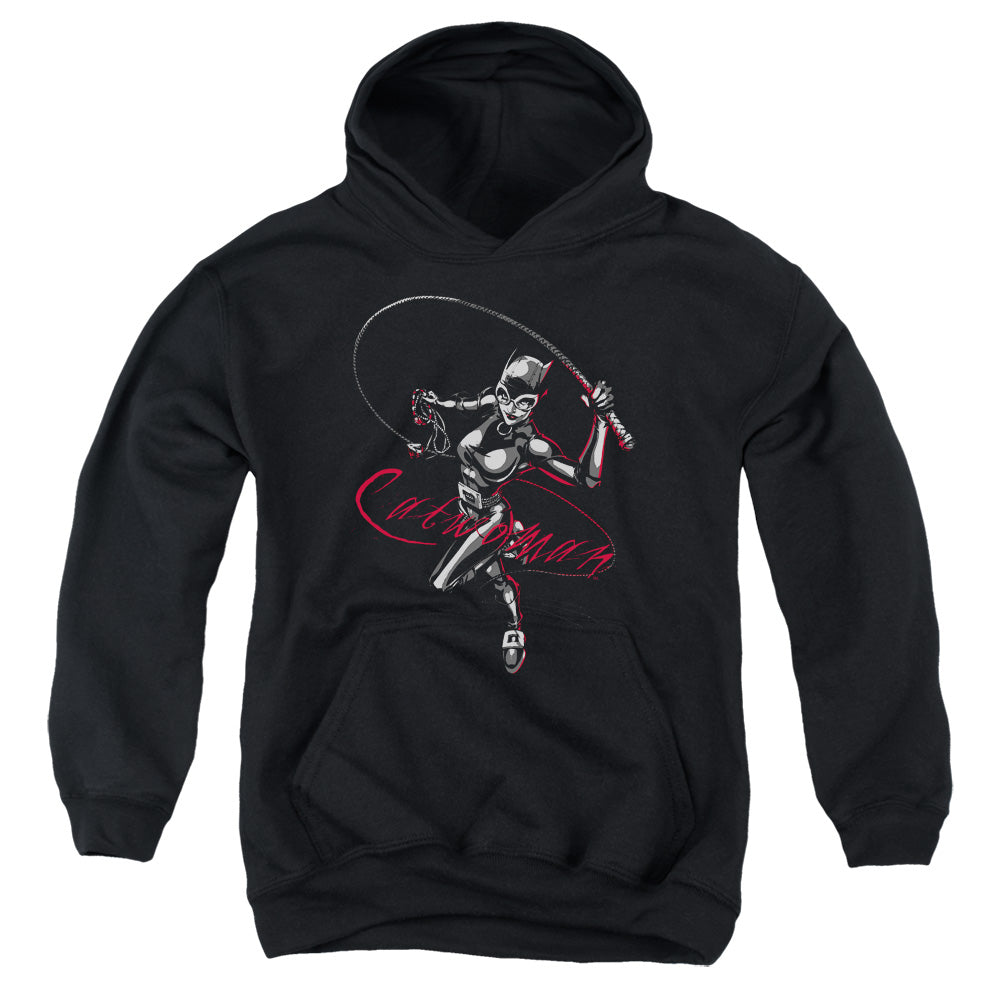 Batman Kiten With A Whip Kids Youth Hoodie Black