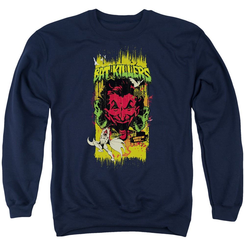 Batman Bat Killers 2 Mens Crewneck Sweatshirt Navy Blue