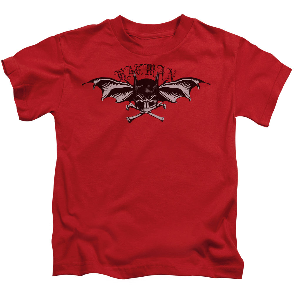 Batman Wings Of Wrath Juvenile Kids Youth T Shirt Red