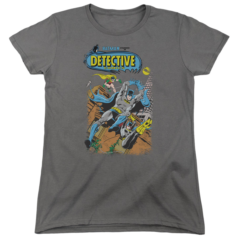 Batman Detective #487 Womens T Shirt Charcoal