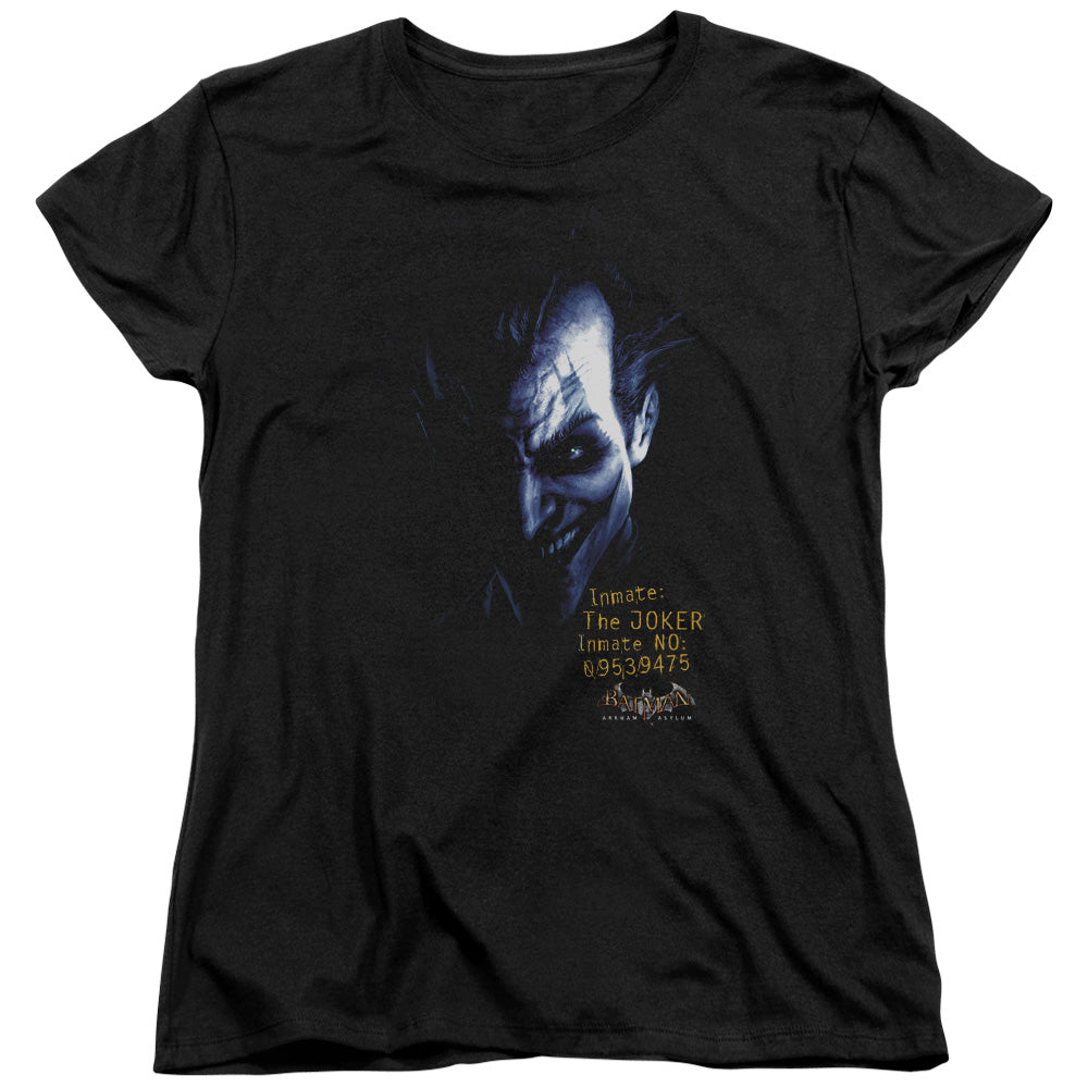 Batman Aa Arkham Joker Womens T Shirt Black
