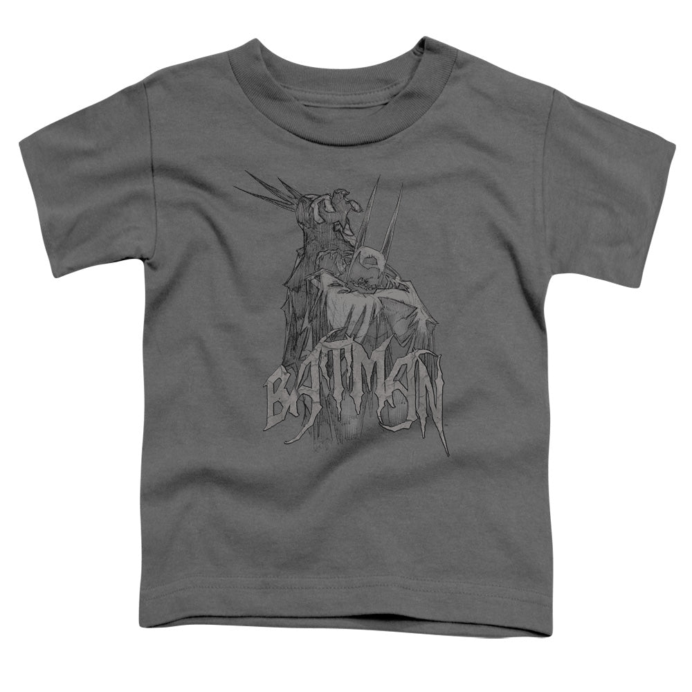 Batman Scary Right Hand Toddler Kids Youth T Shirt Charcoal