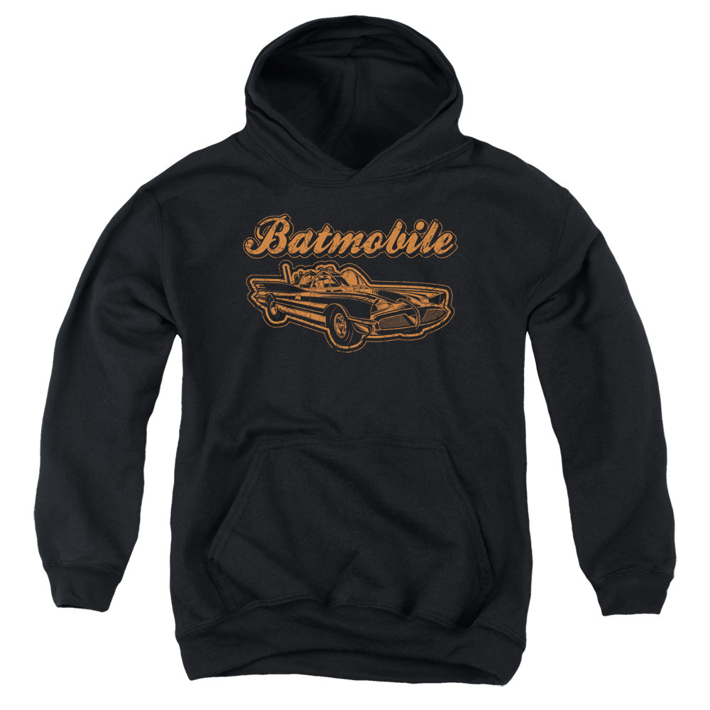 Batman Batmobile Kids Youth Hoodie Black