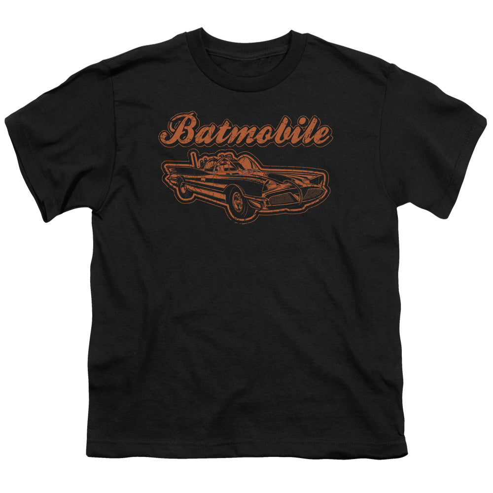 Batman Batmobile Kids Youth T Shirt Black