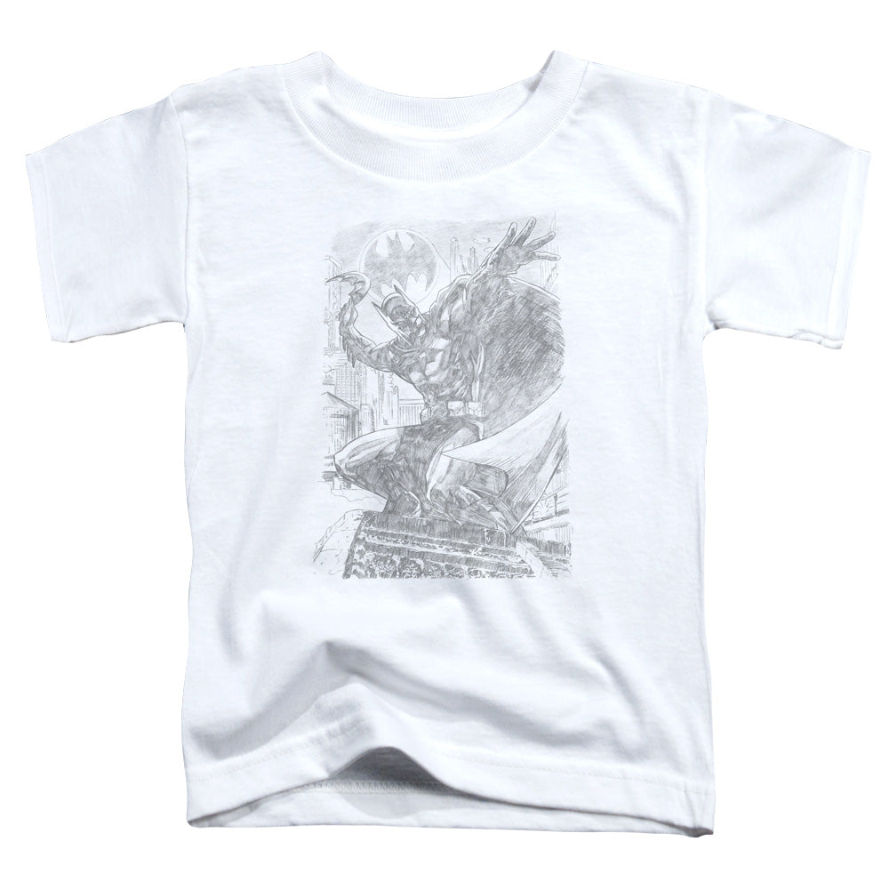 Batman Pencil Batarang Throw Toddler Kids Youth T Shirt White