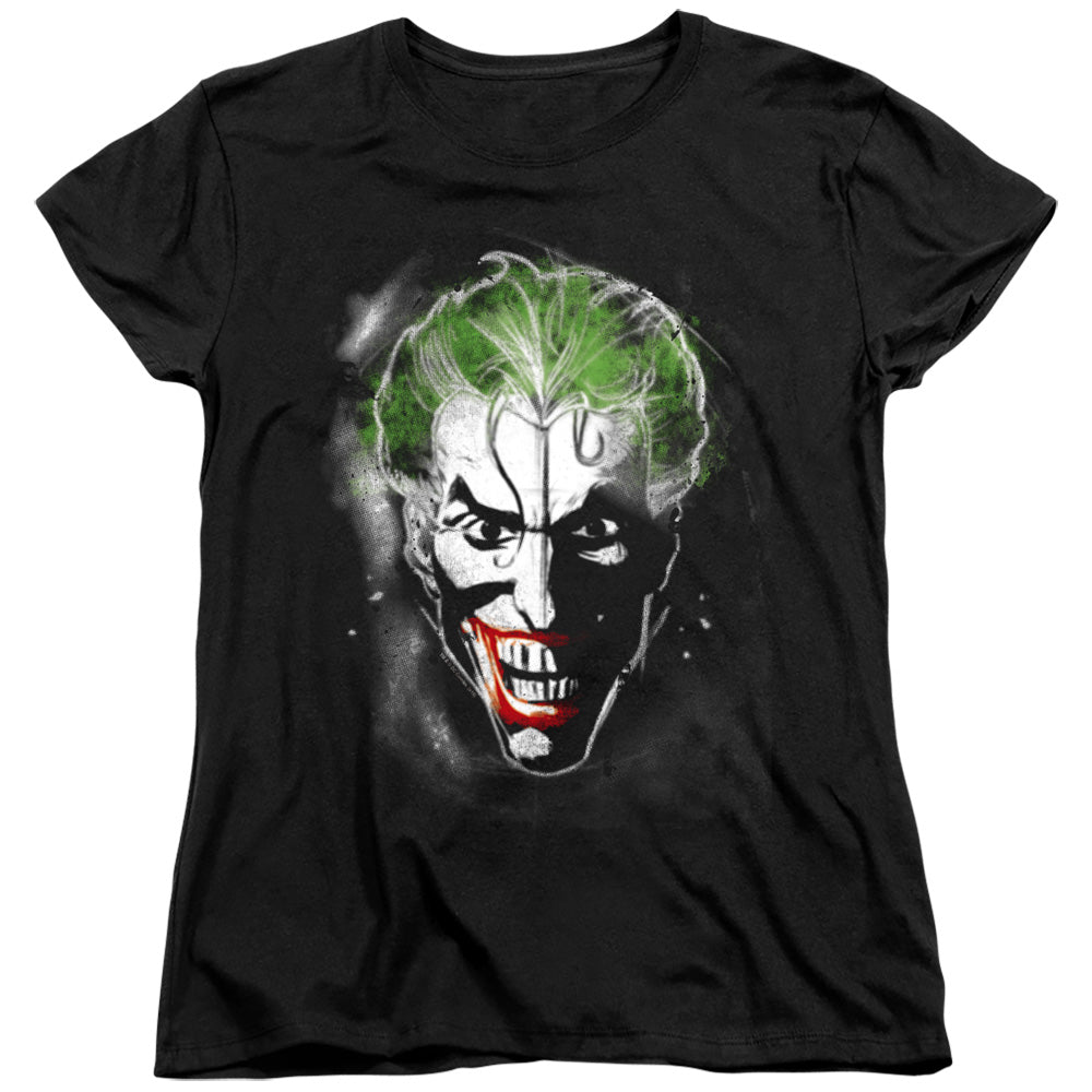 Batman Face Of Madness Womens T Shirt Black