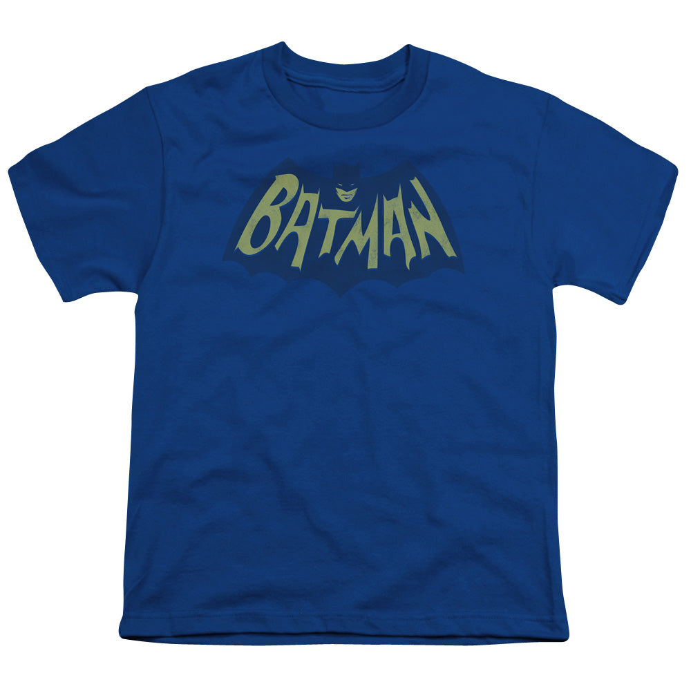 Batman Show Bat Logo Kids Youth T Shirt Royal Blue