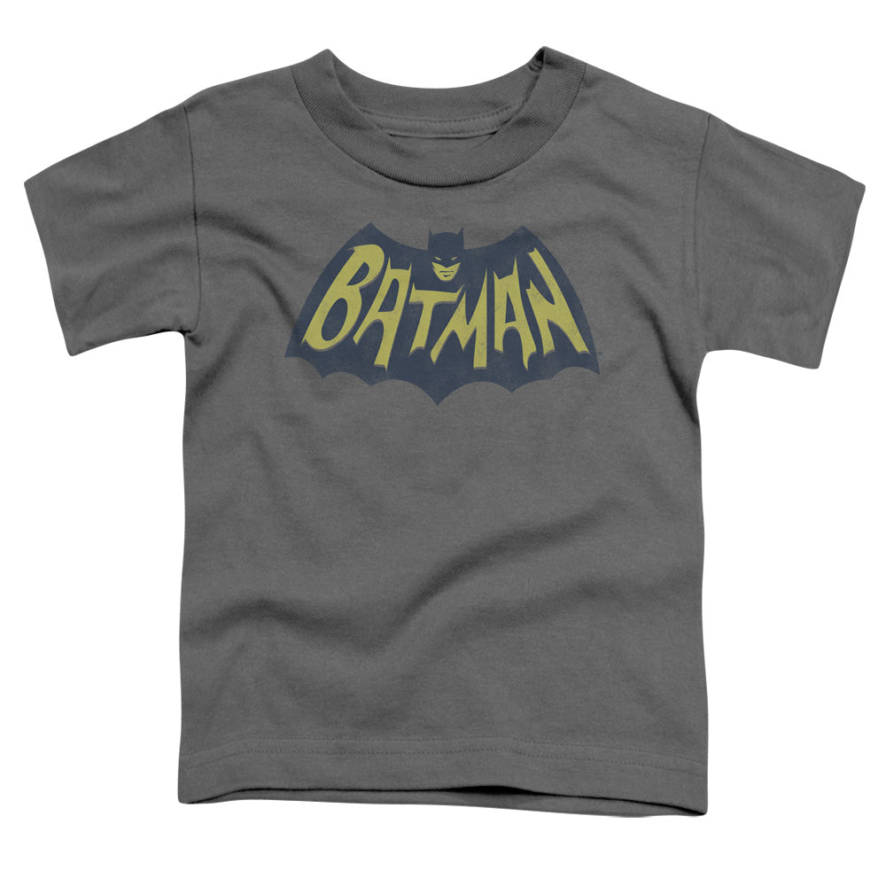 Batman Show Bat Logo Toddler Kids Youth T Shirt Charcoal