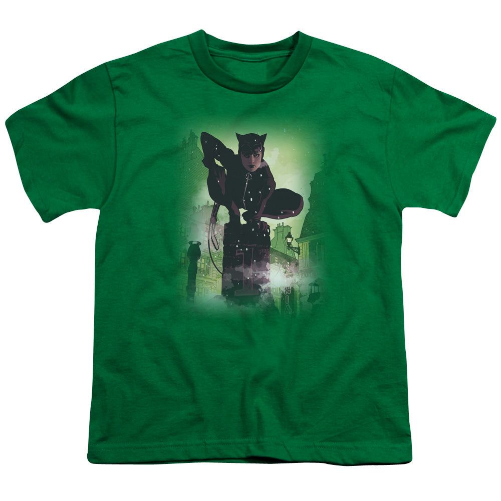 Batman Catwoman #63 Cover Kids Youth T Shirt Kelly Green
