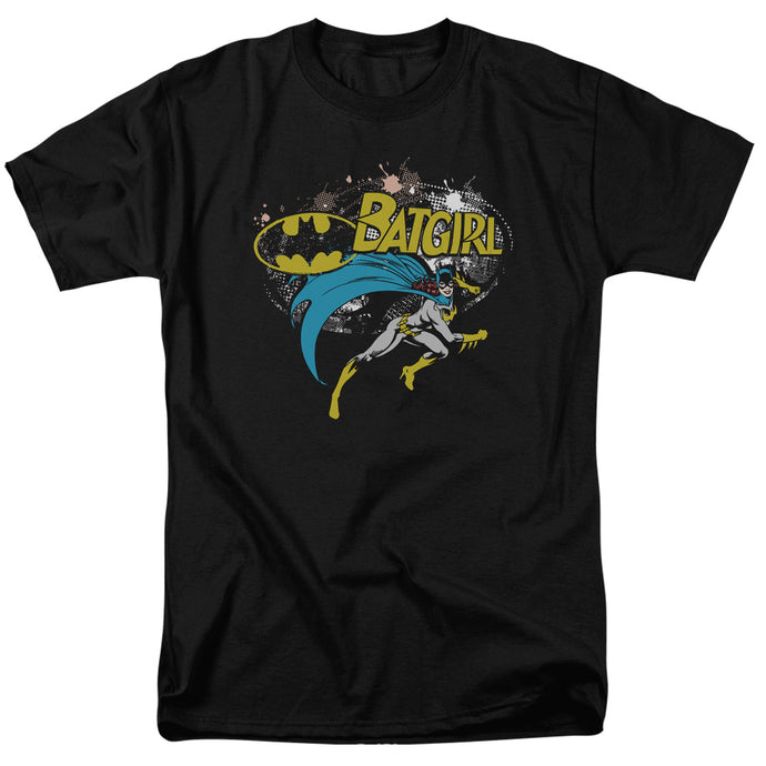 Batman Batgirl Halftone Mens T Shirt Black