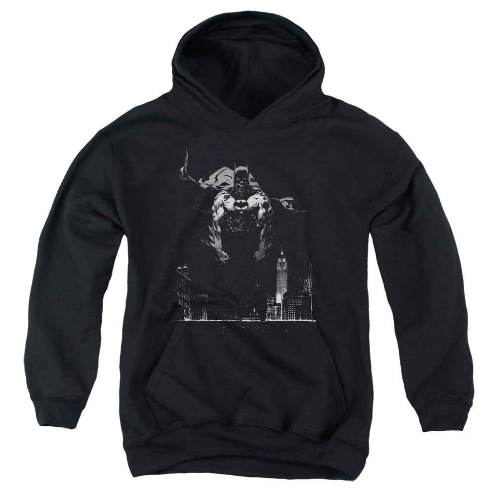 Batman Dirty City Kids Youth Hoodie Black