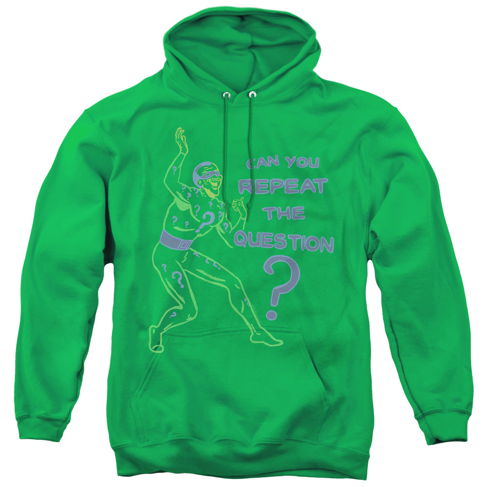 Batman Repeat Mens Hoodie Kelly Green