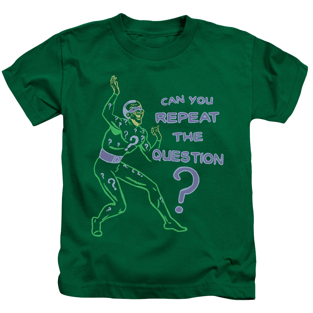 Batman Repeat Juvenile Kids Youth T Shirt Kelly Green