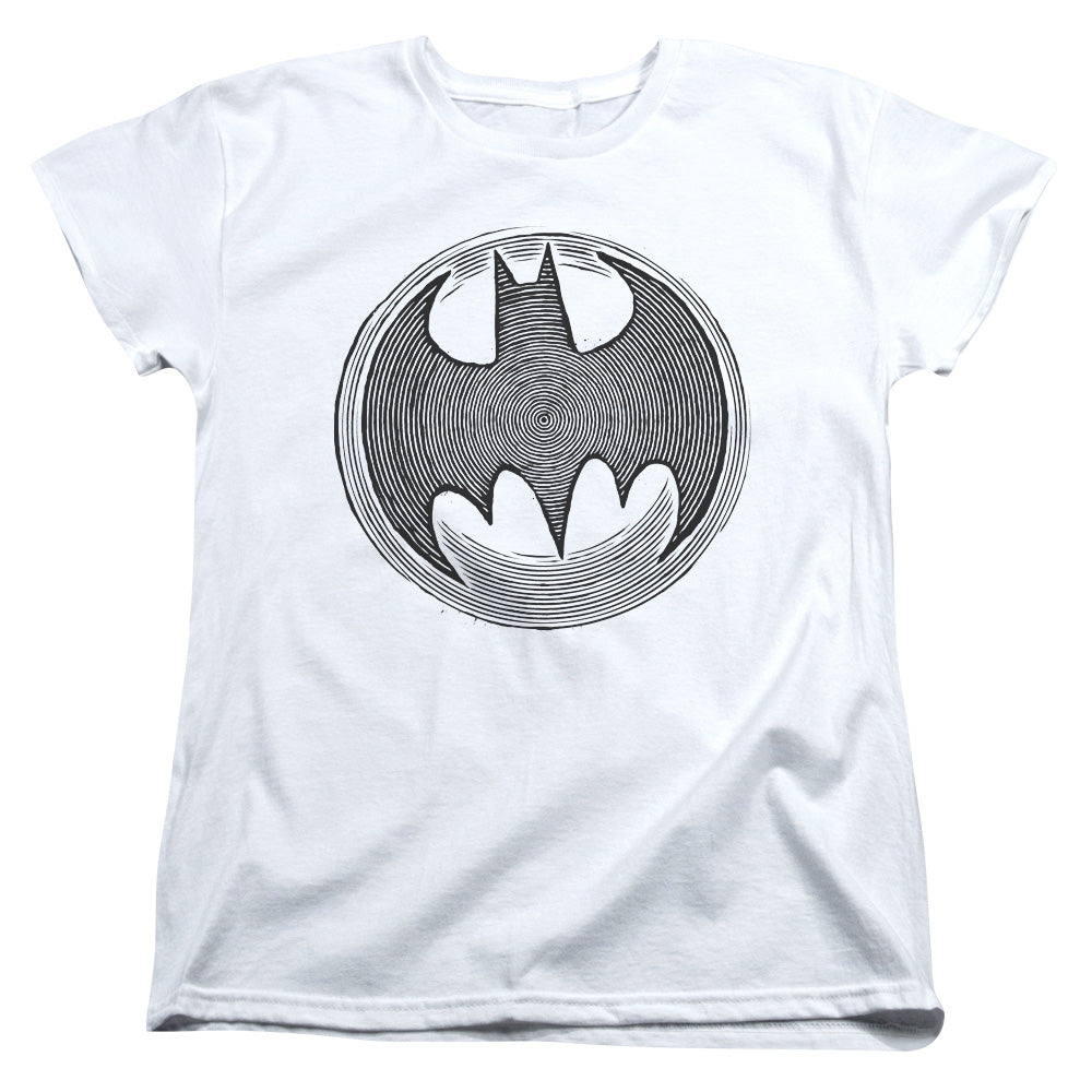Batman Knight Knockout Womens T Shirt White