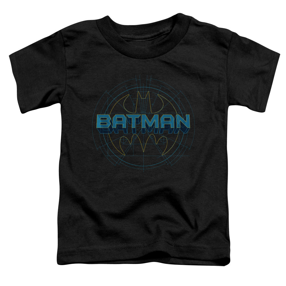 Batman Bat Tech Logo Toddler Kids Youth T Shirt Black