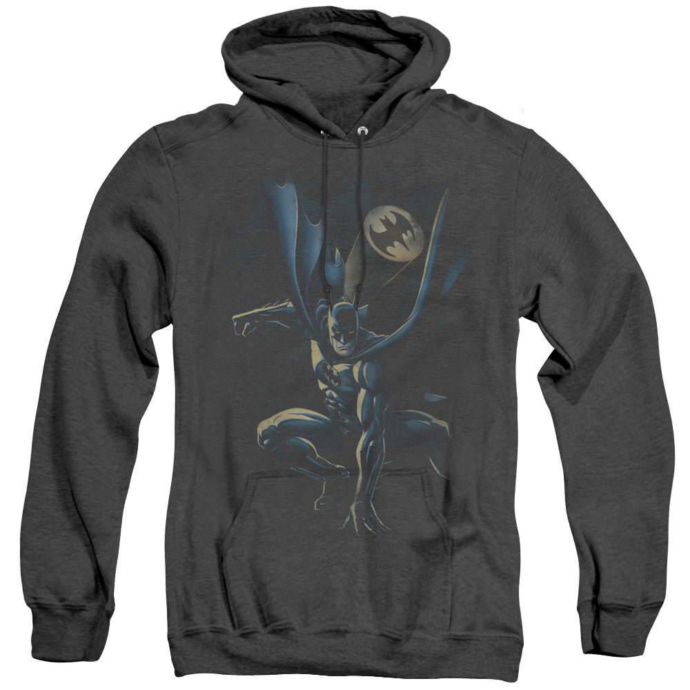 Batman Calling All Bats Heather Mens Hoodie Black