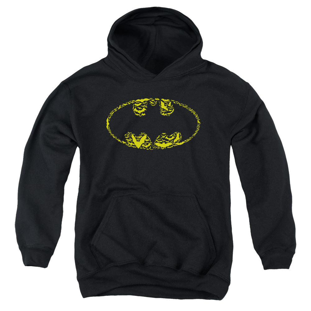 Batman Bats On Bats Kids Youth Hoodie Black