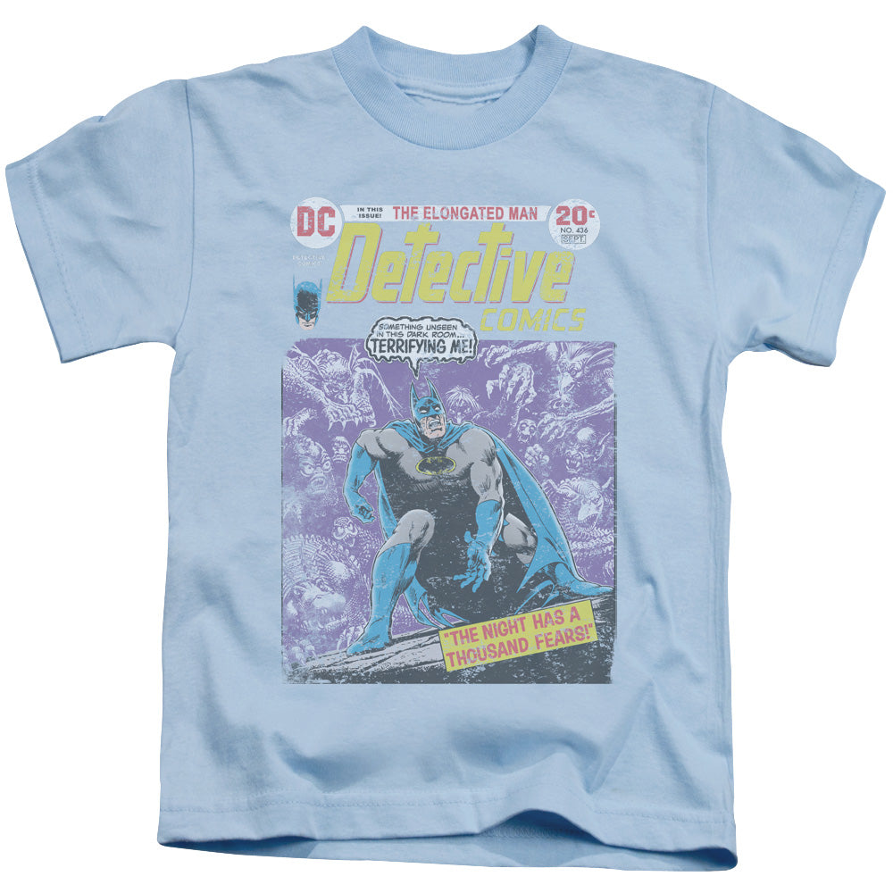 Batman A Thousand Fears Juvenile Kids Youth T Shirt Light Blue