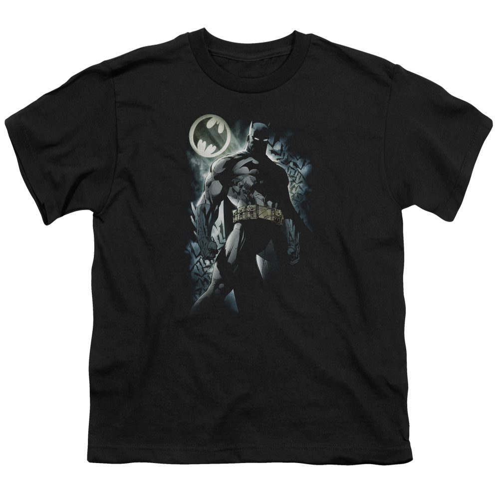 Batman The Knight Kids Youth T Shirt Black