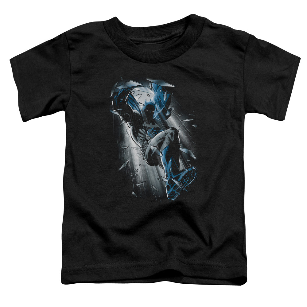 Batman Bat Crash Toddler Kids Youth T Shirt Black