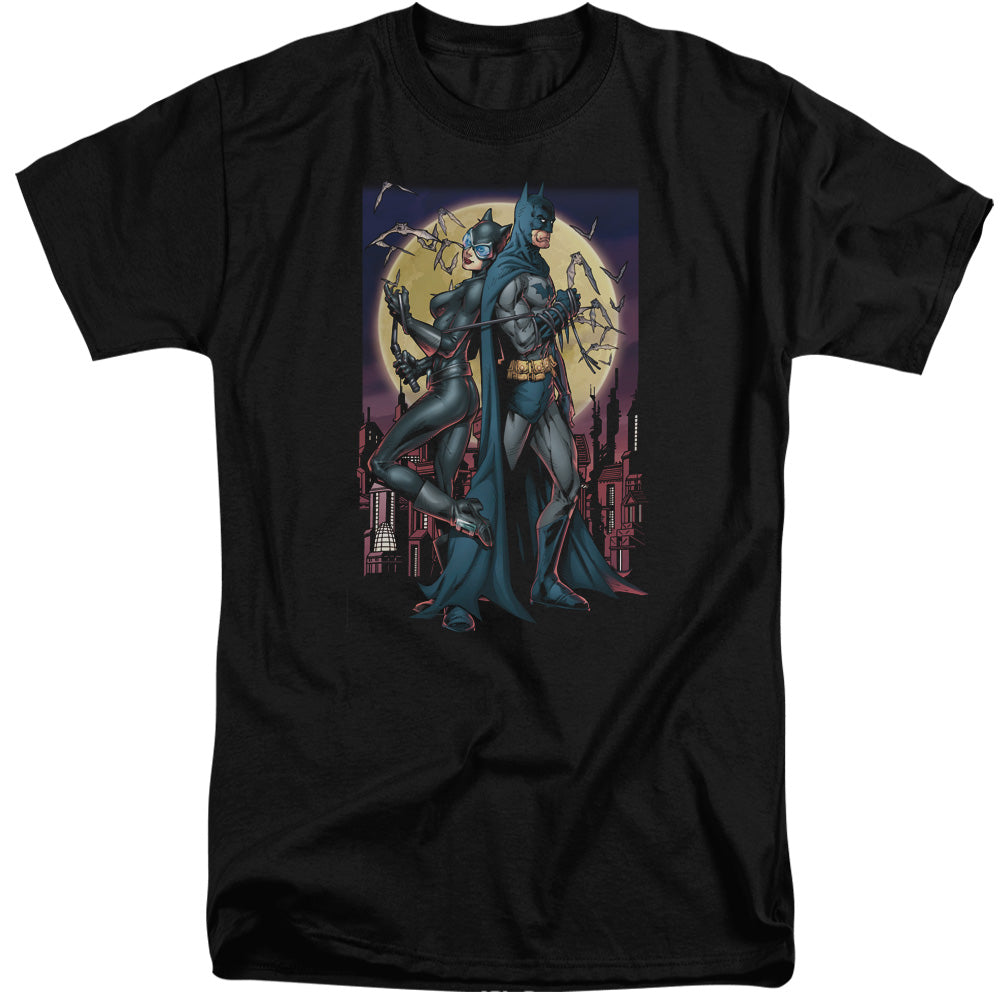 Batman Paint The Town Red Mens Tall T Shirt Black