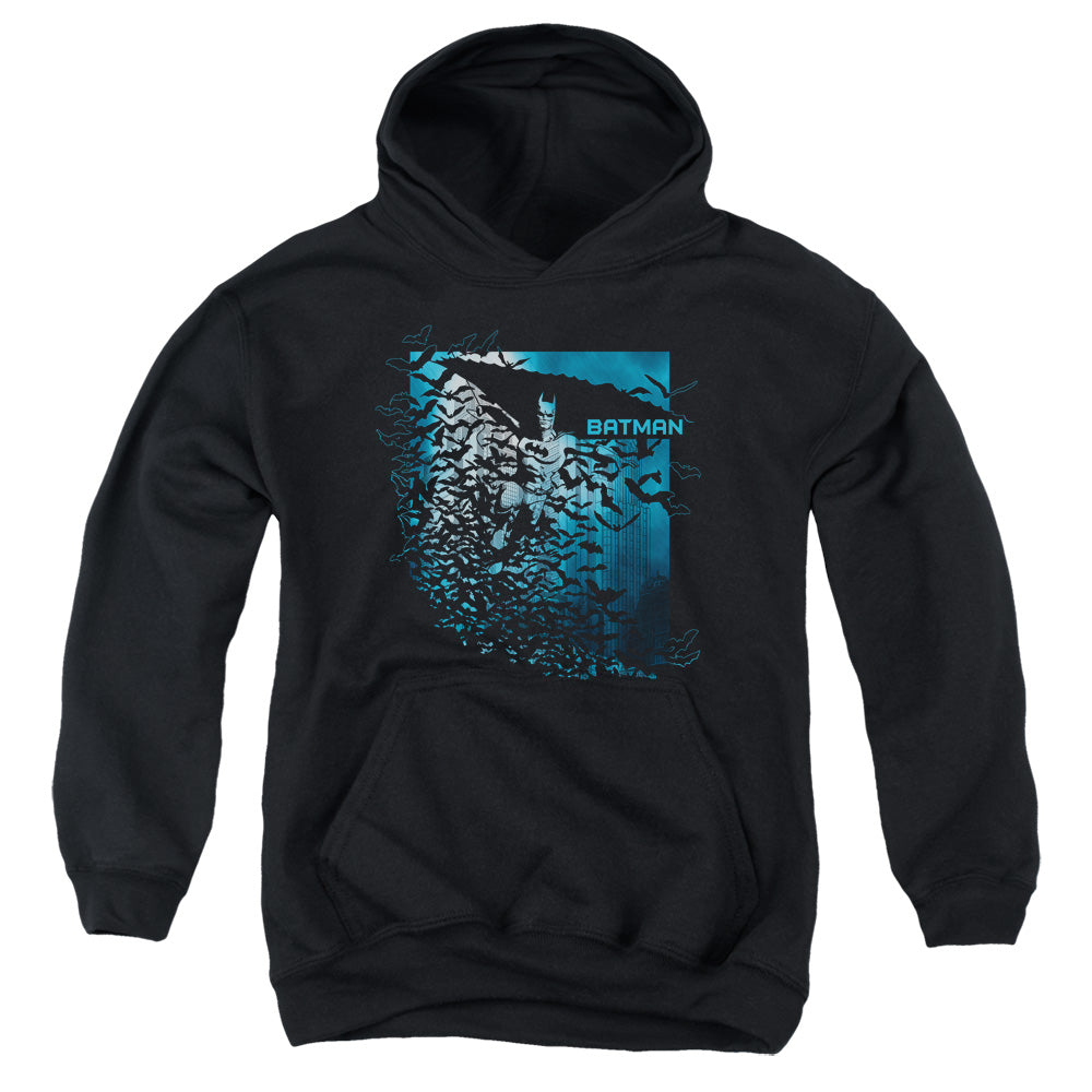 Batman Bat Among Bats Kids Youth Hoodie Black
