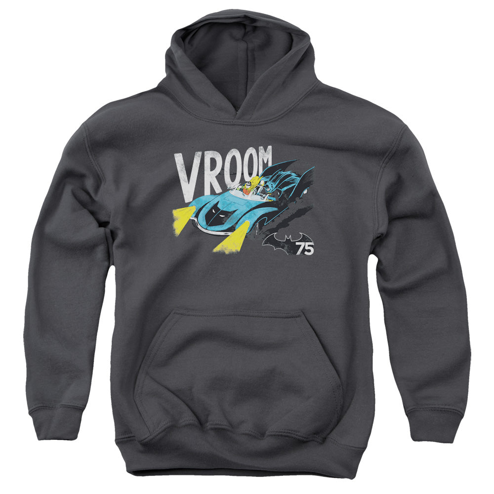 Batman Vroom Kids Youth Hoodie Charcoal