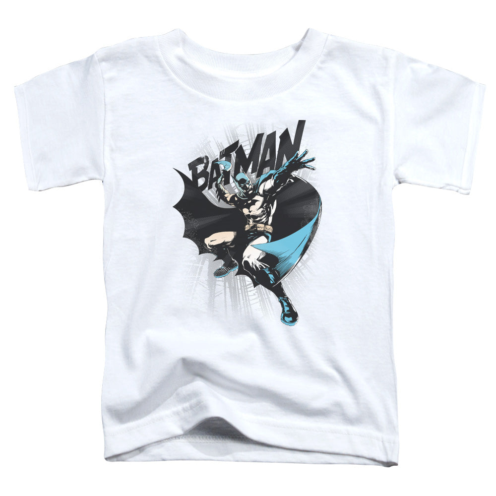 Batman Batarang Throw Toddler Kids Youth T Shirt White
