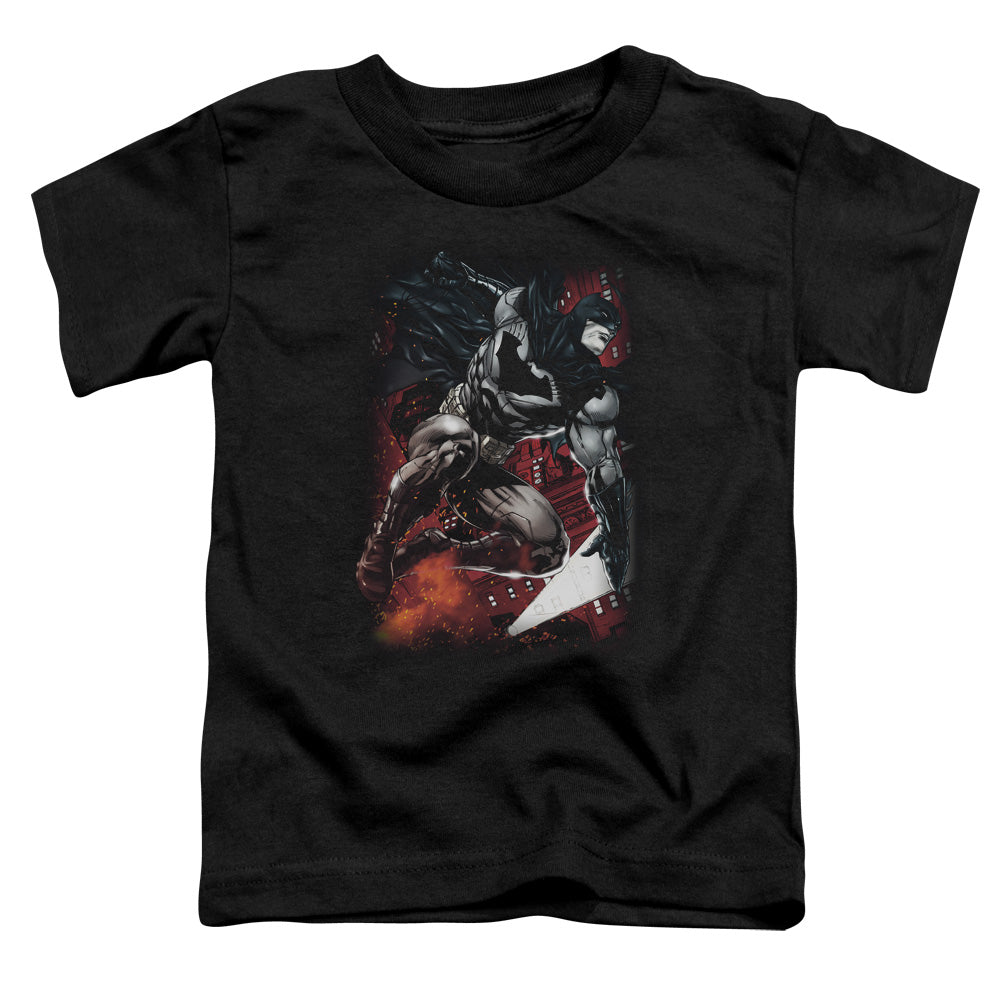 Batman Sparks Leap Toddler Kids Youth T Shirt Black