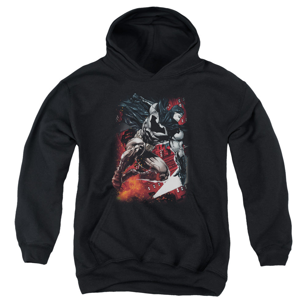 Batman Sparks Leap Kids Youth Hoodie Black